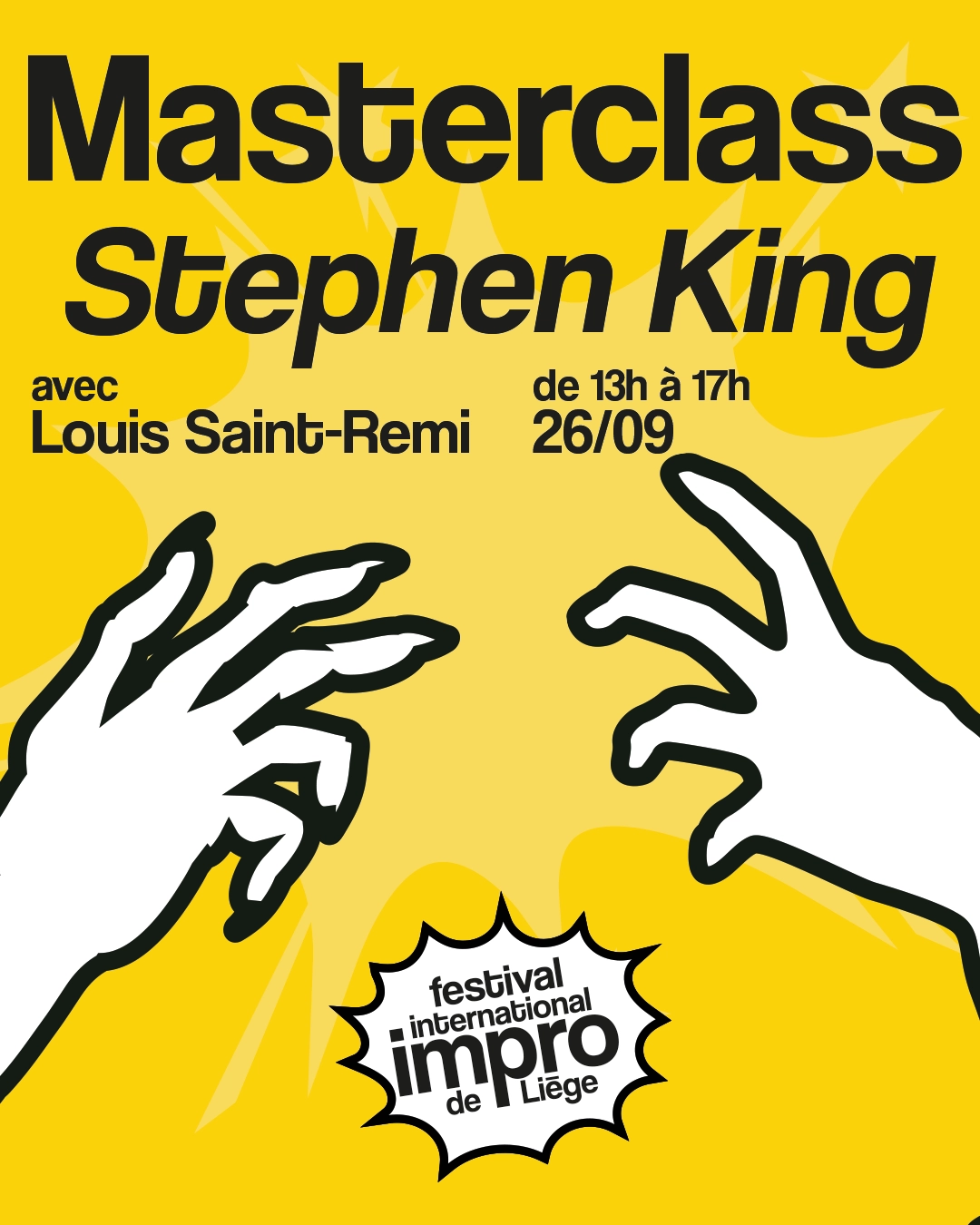 Affiche — Mastercass : Stephen King